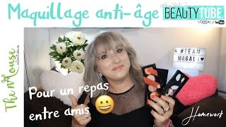 Maquillage antiâge pour un repas entre amis ⭐️Beauté 50⭐️ [upl. by Ahtiekal]