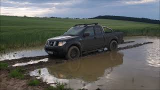 Nissan Navara D40 25DCi Offroad water mud terrain Drift at the END [upl. by Ettenav]