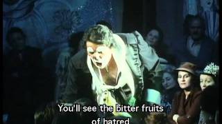 Pagliacci part 1  DomingoStratasZefferelli  English Subtitles [upl. by Irolam]