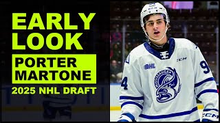 PORTER MARTONE Highlights 2025 NHL Draft [upl. by Faina]