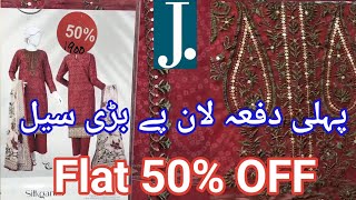 JJunaid Jamshed Sale Today Flat 50 OFF Unstitched Summer Collection [upl. by Irma664]