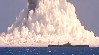 10 Underwater Nuclear Test Caught On Camera [upl. by Zeni]