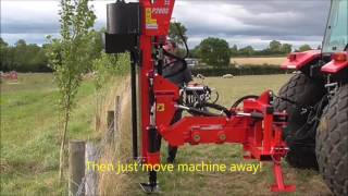 PROTECH P200S TELE Post Driver with Rockpike amp Hydraulic Leg Ultimate farmers Knocker [upl. by Noxaj]