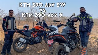 Comparing KTM 390 Adventure X with KTM 390 Adventure SW  Ft Sarath Shenoy [upl. by Melisenda]