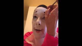 Whiteface Clown Makeup Tutorial [upl. by Hebbe]