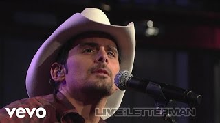 Brad Paisley  Anything Like Me Live on Letterman [upl. by Aikcir]