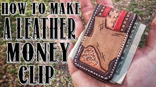 How to Make a Leather Money Clip [upl. by Lorrin]