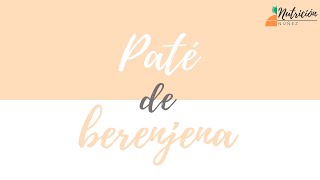 Paté de berenjena [upl. by Howie]