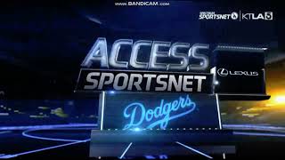 KTLA 5Spectrum SportsNet LA quotAccess SportsNet Dodgersquot pregame show open April 12 2019 [upl. by Ardella]