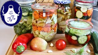 Gesundes Superfood Gemüse in Salzlake Fermentieren leicht gemacht [upl. by Lenahs]