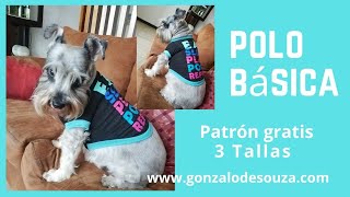 Curso ropa para mascotas 1 Patrón base para polo  escalado corte y confección paso a paso [upl. by Naik207]