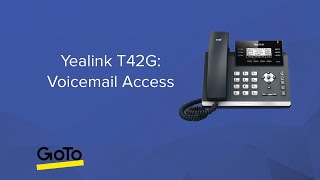 Yealink T42G Voicemail Access [upl. by Ayekat]