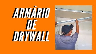 Armário de Drywall com Prateleiras Finas [upl. by Llerod]