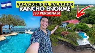 El rancho MÁS GRANDE para VACACIONES en El Salvador 🇸🇻🏖️ ¡30 PERSONAS 😱 [upl. by Obmar]