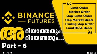 Binance Futures Malayalam Explanation  Binance Malayalam Tutorials Part  6 [upl. by Zebulon]