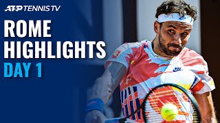 Dimitrov Through Nishikori Gets Comeback Win Hurkacz amp Sinner Advance  Rome 2020 Highlights Day 1 [upl. by Reltuc]