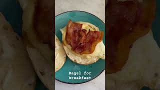 Bagel for breakfast ￼food foodie [upl. by Janet902]