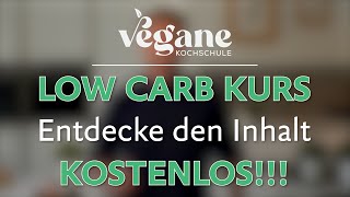 SNEAK PEEK  Einblick in den Low Carb Kurs der veganen Kochschule 😋 [upl. by Bil184]