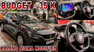 Maruti Baleno Sigma Modified Under 35K 🔥 Baleno Modified ✅ Baleno Modification ✅ New Baleno 2024 ✅ [upl. by Enrobialc562]