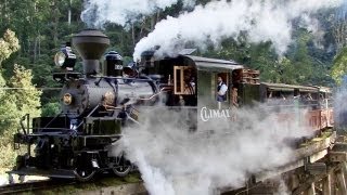 Climax Returns  Geared Steam Engine at Puffing Billy Railway Australian Trains [upl. by Agnella265]