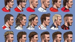 David Beckham Change hairstyle [upl. by Honeywell]