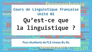 01Questce que la linguistique [upl. by Enilhtak]