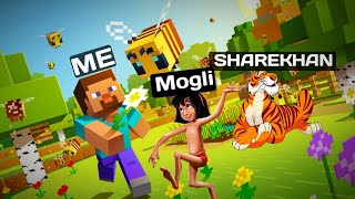 Minecraft But I Meet Mowgli In Minecraft 😱  Monster stroke [upl. by Zingg]