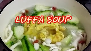 LUFFA SOUP WITH EGG yummy simplerecipe [upl. by Alair]