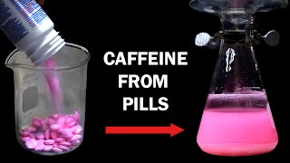 Extracting caffeine from caffeine pills [upl. by Longerich]