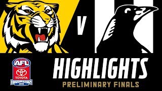 Richmond v Collingwood Highlights  Preliminary Final 2018  AFL [upl. by Ataynek]