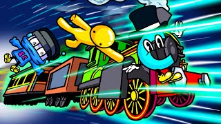 We Supercharge the Train to 3901057 MPH in Wobbly Life Multiplayer [upl. by Berti]