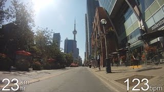 City Cycling  Toronto  Midtown to the Rogers Centre [upl. by Anyt71]