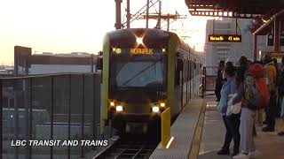 LA Metro Green Line Arriving at AviationLAX [upl. by Eindys]