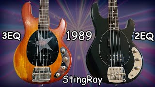 Music Man StingRay 1989  2 band VS 3 band EQ [upl. by Siuoleoj]