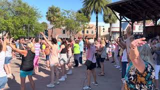 YMCA Scooter the DJ Brownwood Paddock Square The Villages FL [upl. by Ardnuek755]