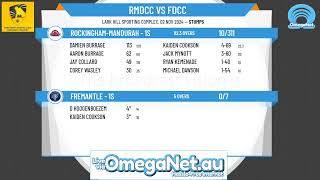 RockinghamMandurah  1s v Fremantle  1s [upl. by Etnaud]