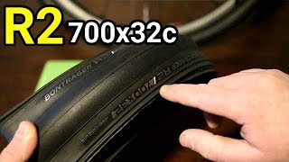 Bontrager R2 700x32c Tire Weight and Actual Size [upl. by Arorua]