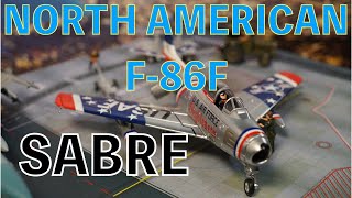 172 USAir Force F86F SABRE CHAUMONT AB 1956made by CORGIコーギー 戦闘機 セイバーdiecast [upl. by Everett]