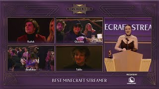 Nihachu presents Best Minecrafter at Streamer Awards  MCC clip in recap video [upl. by Yenhpad]