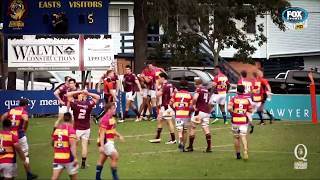 Rugby Kick and Chase  Club Rugby highlights [upl. by Anaujal962]