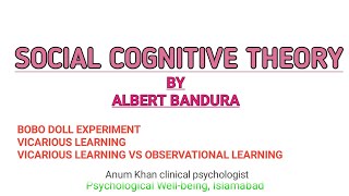 ALBERT BANDURA SOCIAL LEARNING THEORY [upl. by Kcirdaed14]