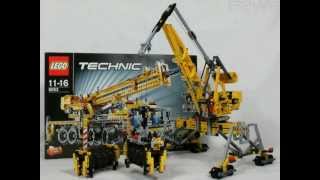 Lego Technic Set 8053 model B Harbour Crane review [upl. by Ahsiak]