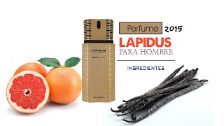 Lapidus pour Homme Gold Extreme perfume para Hombres ingredientes [upl. by Schwejda]