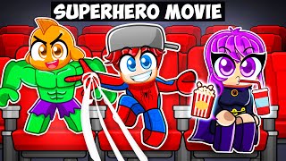 Gara made a SUPERHERO MOVIE In Roblox [upl. by Yleen]