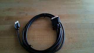 Unboxing HDMI to DVI Adapter Cable by Amazon Basics [upl. by Ruford645]