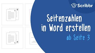 Seitenzahlen in Word ab Seite 3 erstellen – in 2 Minuten  Scribbr 🎓 [upl. by Vanzant]