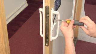 How To Replace the Dual Point Lock in a Builders Wood Sliding Patio Door [upl. by Caresse]