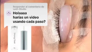 Proceso de un lash lifting en poco minutos [upl. by Orin]