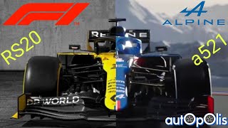 F1 NEW Alpine A5212021 vs Renault RS20 2020 EVOLUTION [upl. by Petrina37]