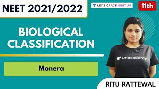 Biological Classification  Monera  Class 11th  NEET Biology  NEET 20212022 [upl. by Gerrald]